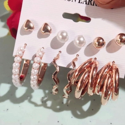 Combo Gold Plated Earring