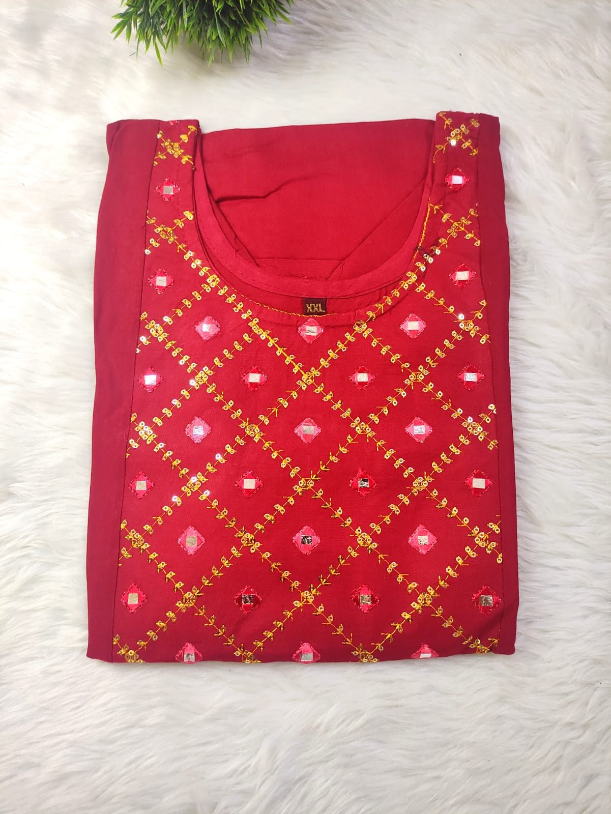 Mirror Work Kurti