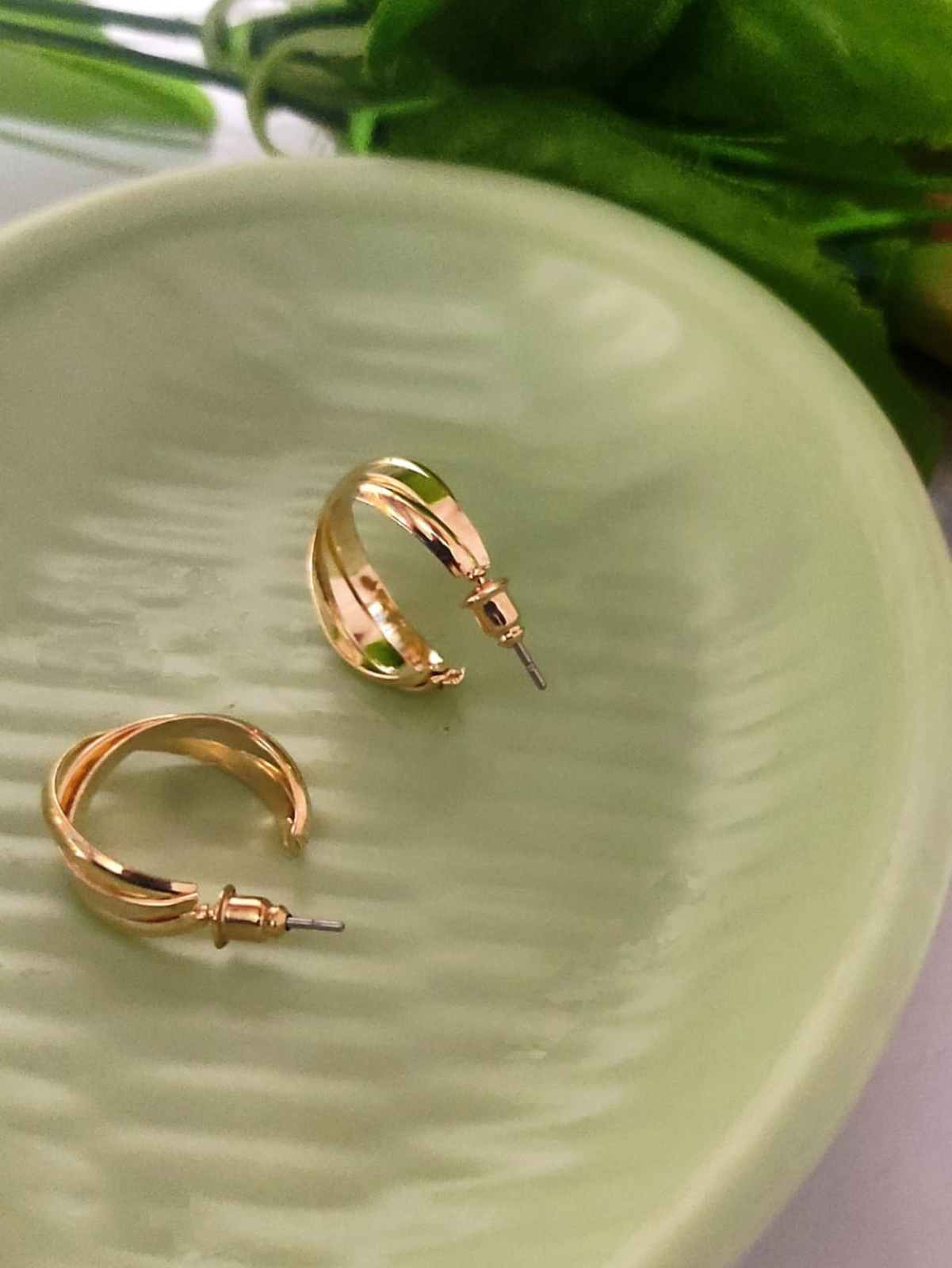 Gold Plated Hoop Earring