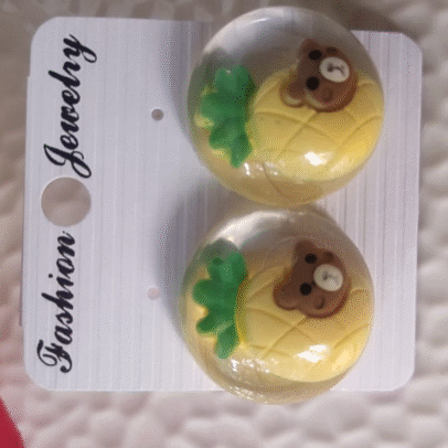 Pineapple Teddy Earring
