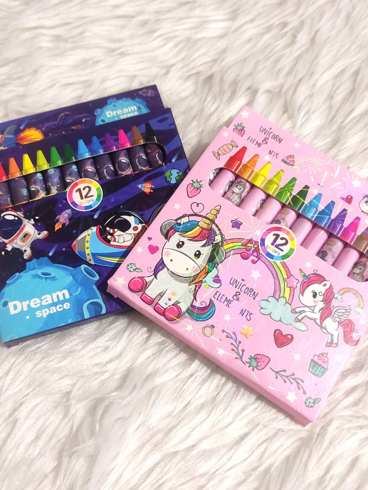 Unicorn/Spaceman Crayons