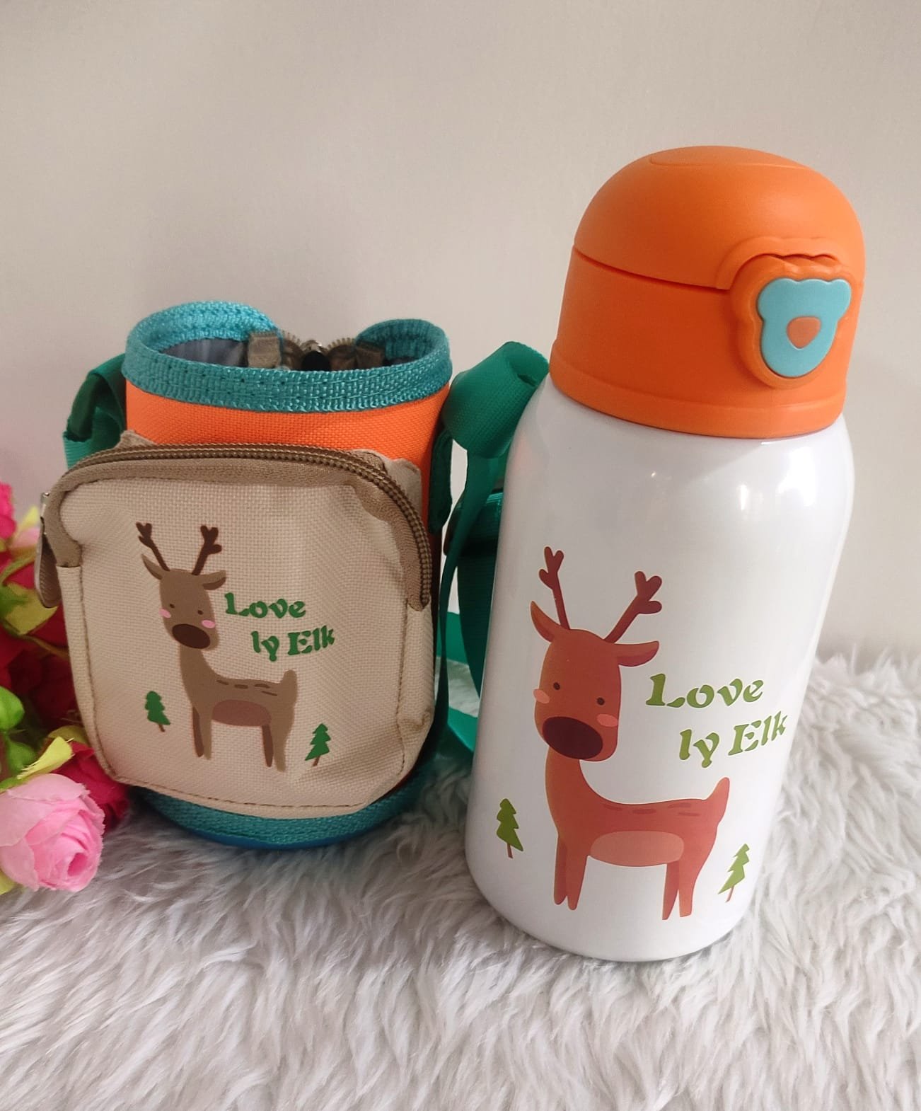 Double Wall Vacuum Cute & Stylish Insulated Stainless Steel Water Bottle (500Ml) - Image 4