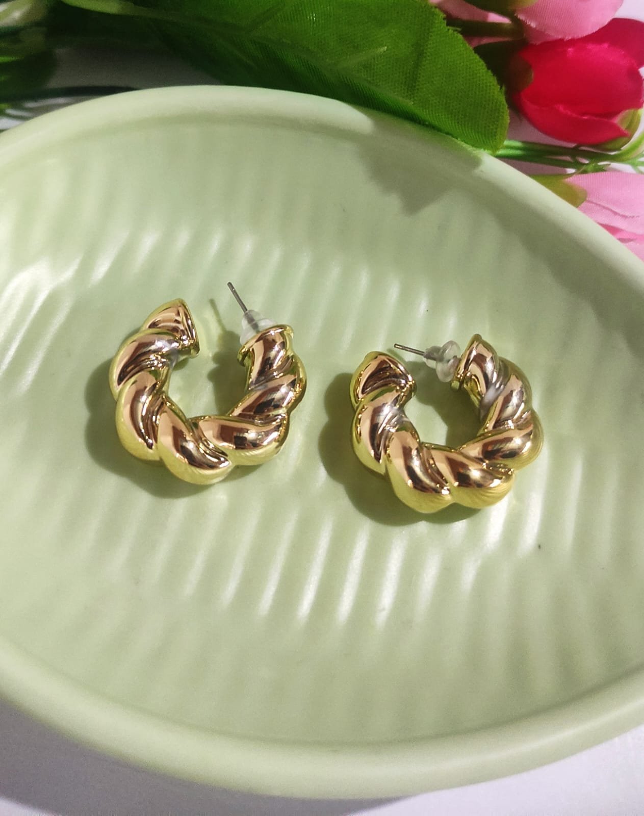 Chunky Hoop Earring - Image 2
