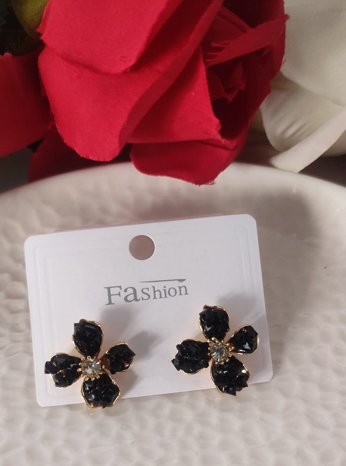 Crystal Flower Earring - Image 8