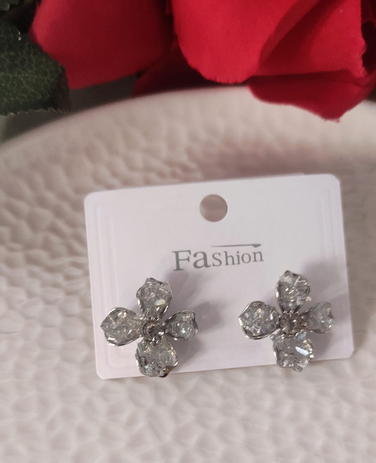 Crystal Flower Earring - Image 7