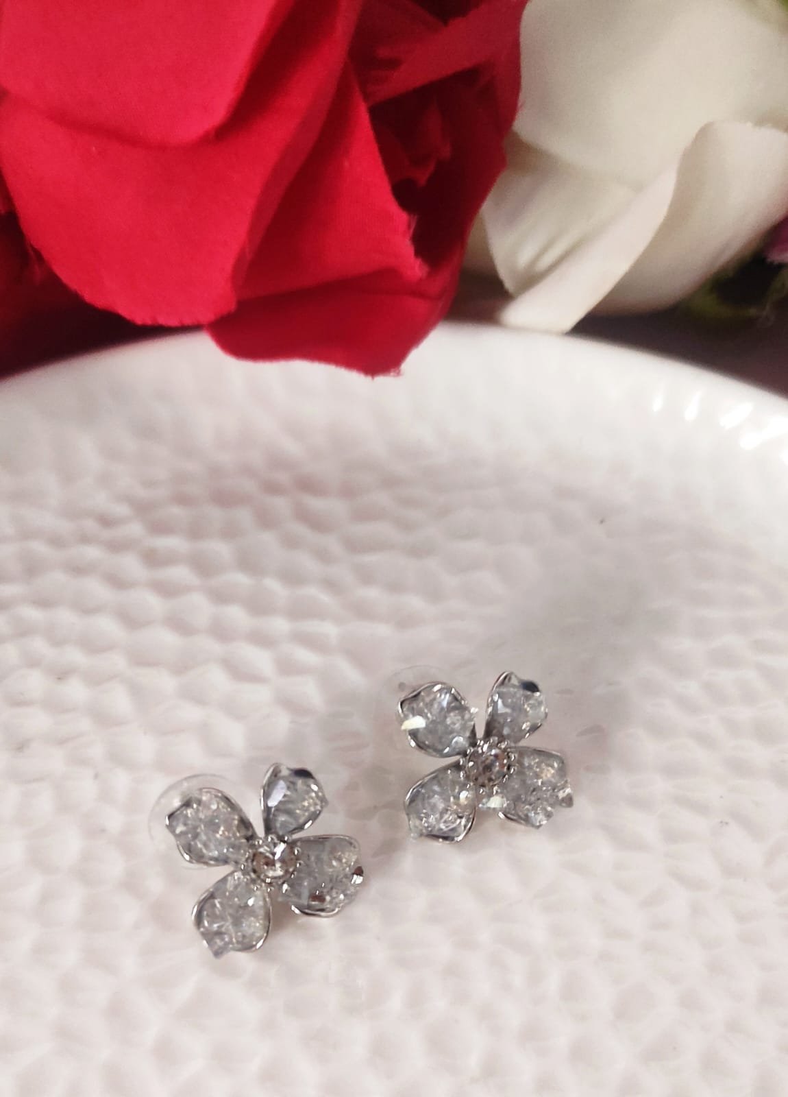 Crystal Flower Earring - Image 6