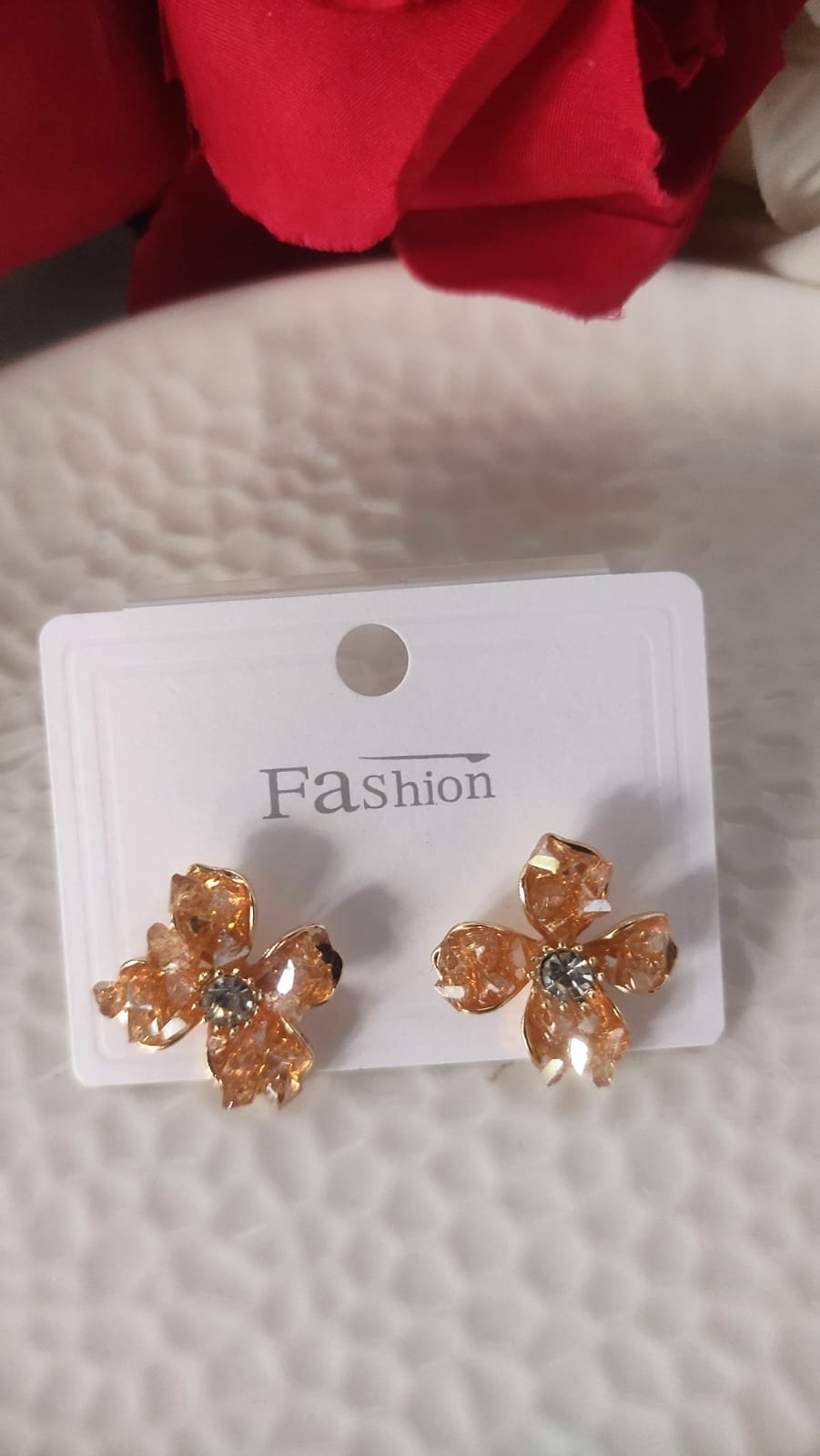 Crystal Flower Earring - Image 2