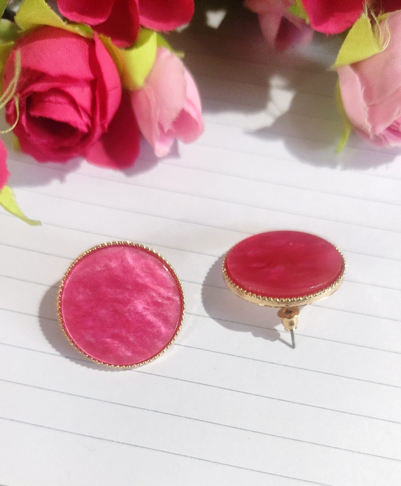 Round Stud Earring - Image 2