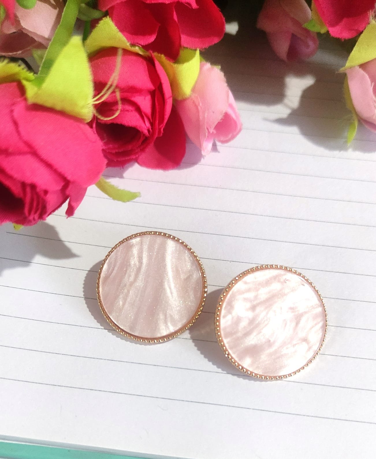 Round Stud Earring - Image 5