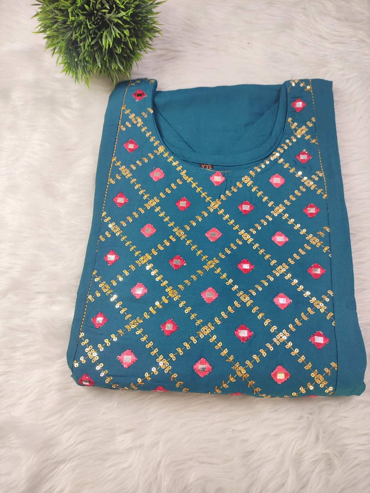 Mirror Work Kurti - Image 8