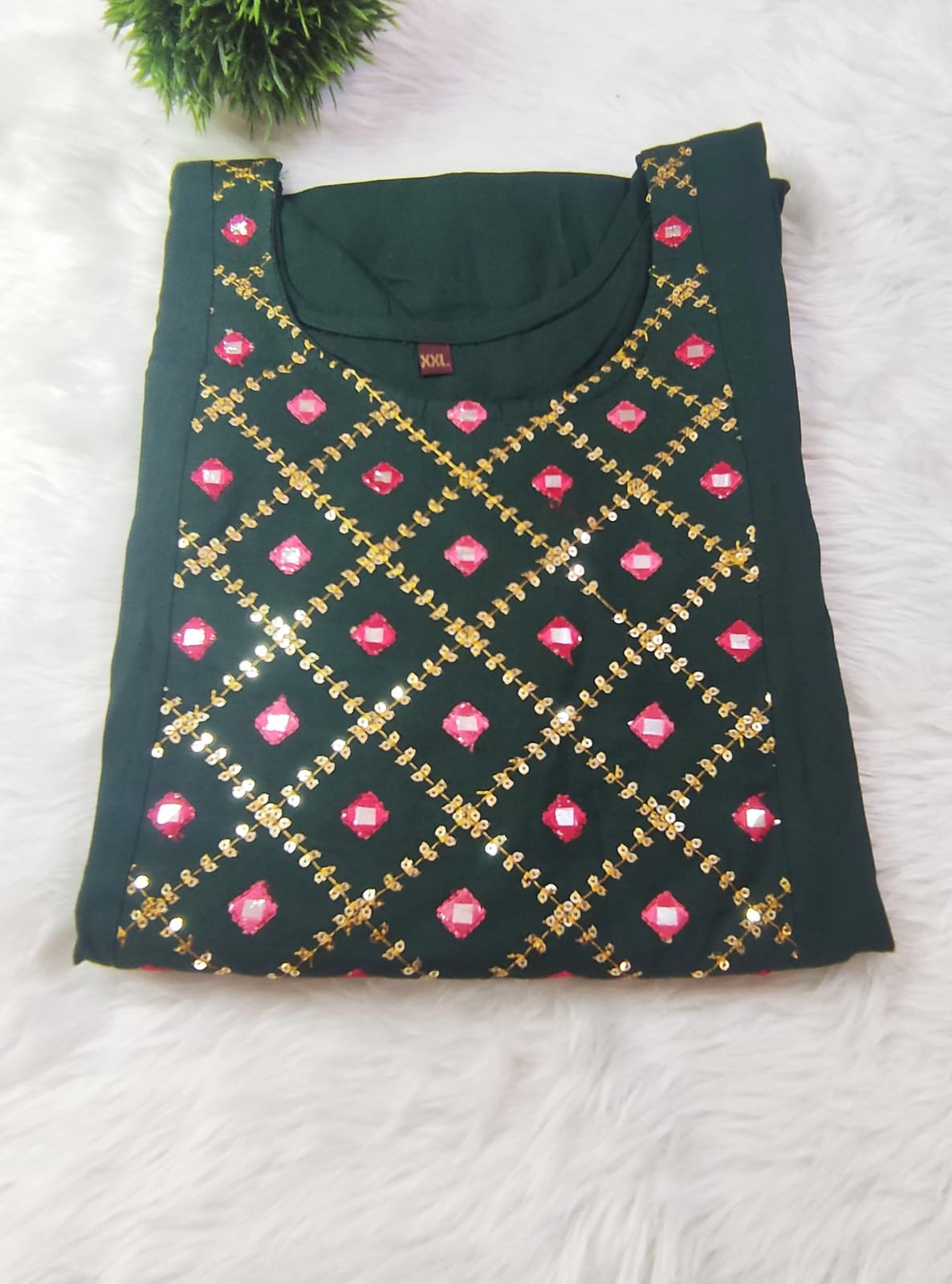 Mirror Work Kurti - Image 4