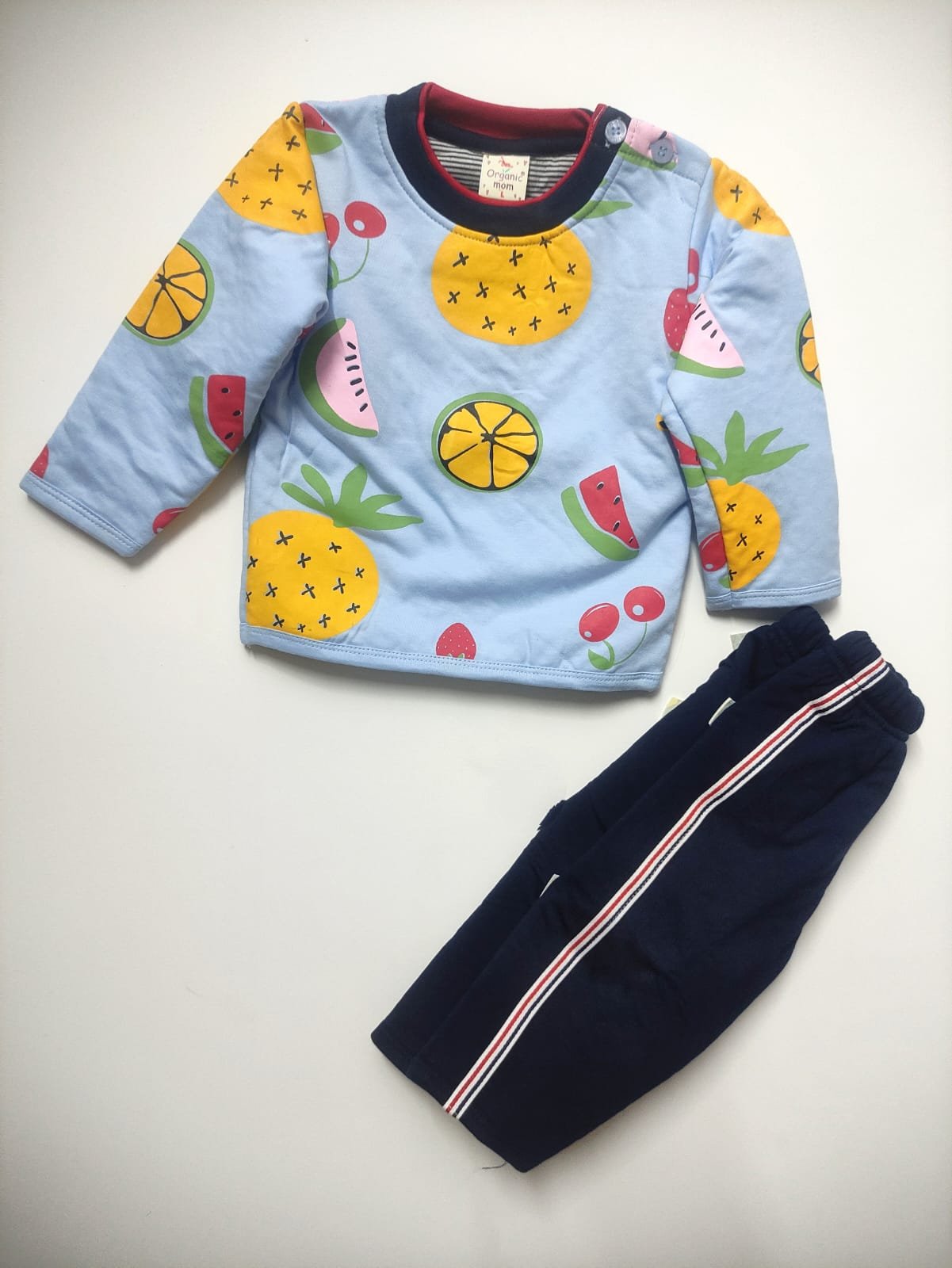 Shravya Passion Kids Cute Winter Warm Fruit Print Sweat Shirt & Pyjama for Boys & Girls