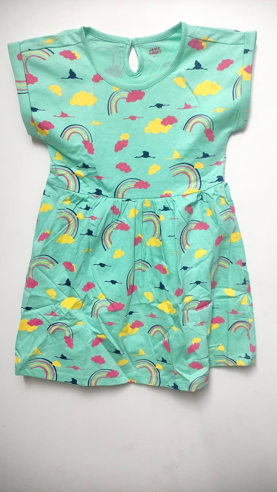 Shravya Passion Kids Cotton Round Neck Casual Dress for Girls - Image 3