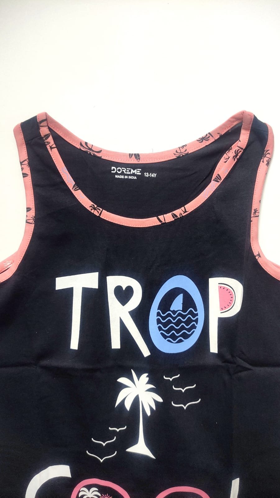 Shravya Passion Cotton Printed Round Neck Sleeveless T Shirt & Half Pant for Boys & Girls - Image 5