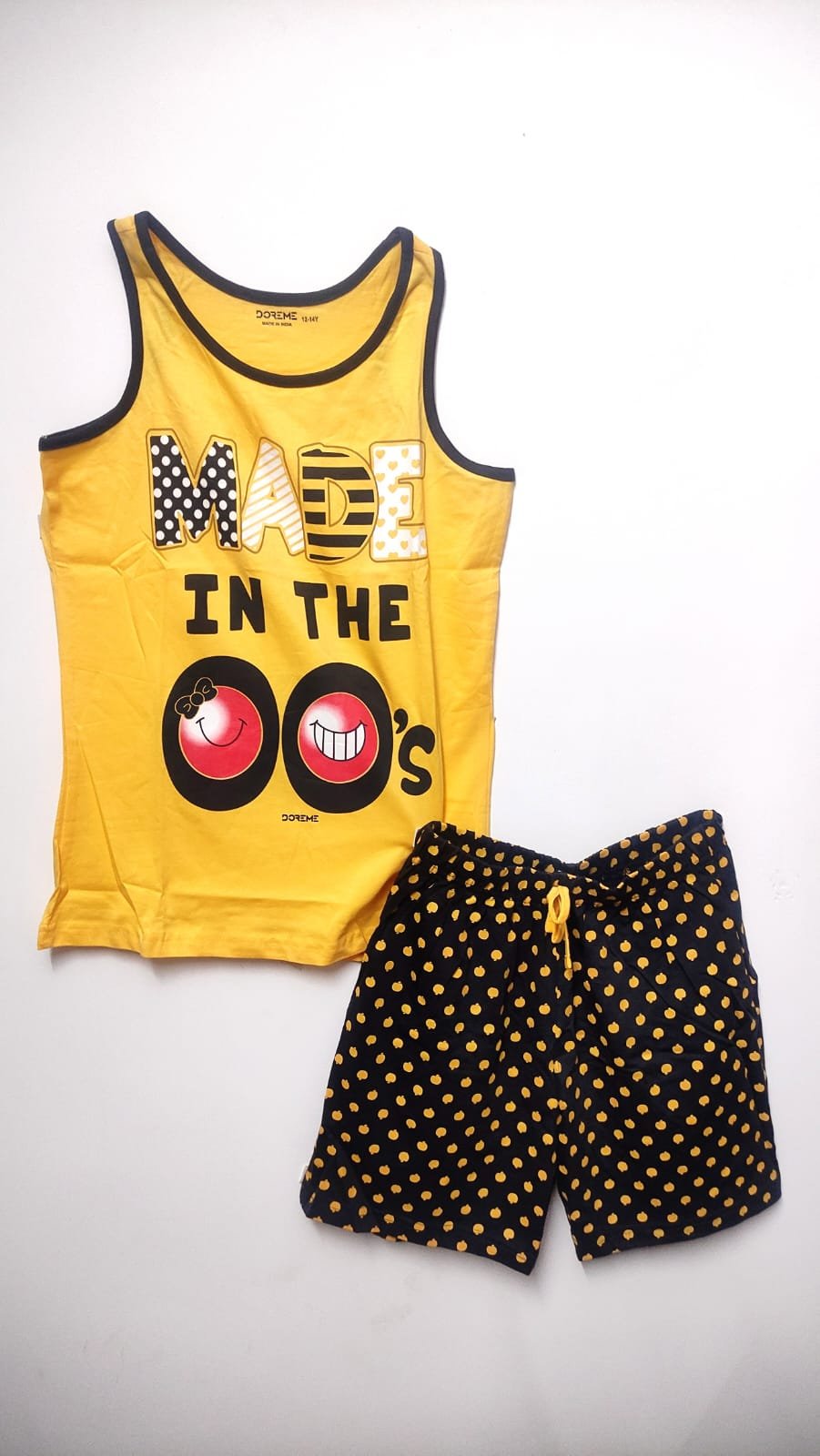 Shravya Passion Cotton Printed Round Neck Sleeveless T Shirt & Half Pant for Boys & Girls - Image 3