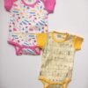Shravya Passion  Kids Cotton Baby Romper Bodysuit Short Sleeve Soft & Comfortable for Boys & Girls Pack of 2