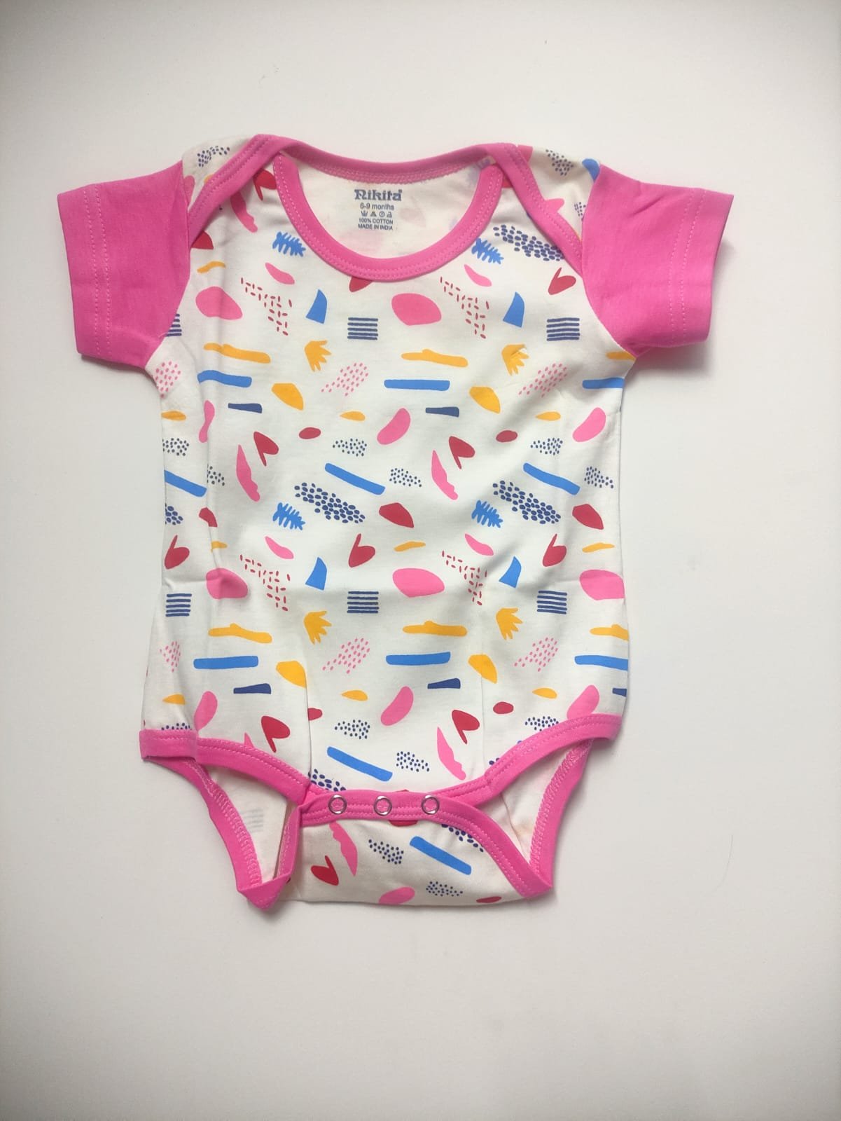 Shravya Passion Kids Cotton Baby Romper Bodysuit Short Sleeve Soft & Comfortable for Boys & Girls Pack of 2 - Image 6