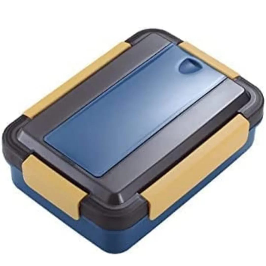 Insulated Stainless Steel 4 Compartment Lunch Box For Boys/Girls/School/Office-Multicolour - Image 3