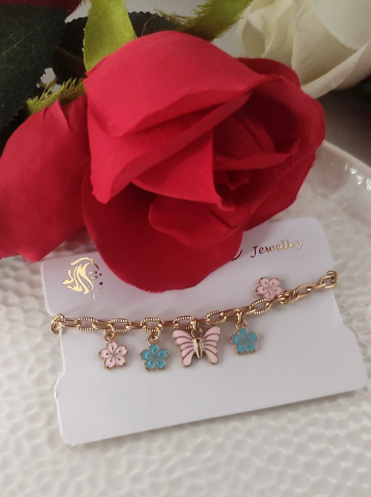Butterfly Flower Bracelet - Image 6