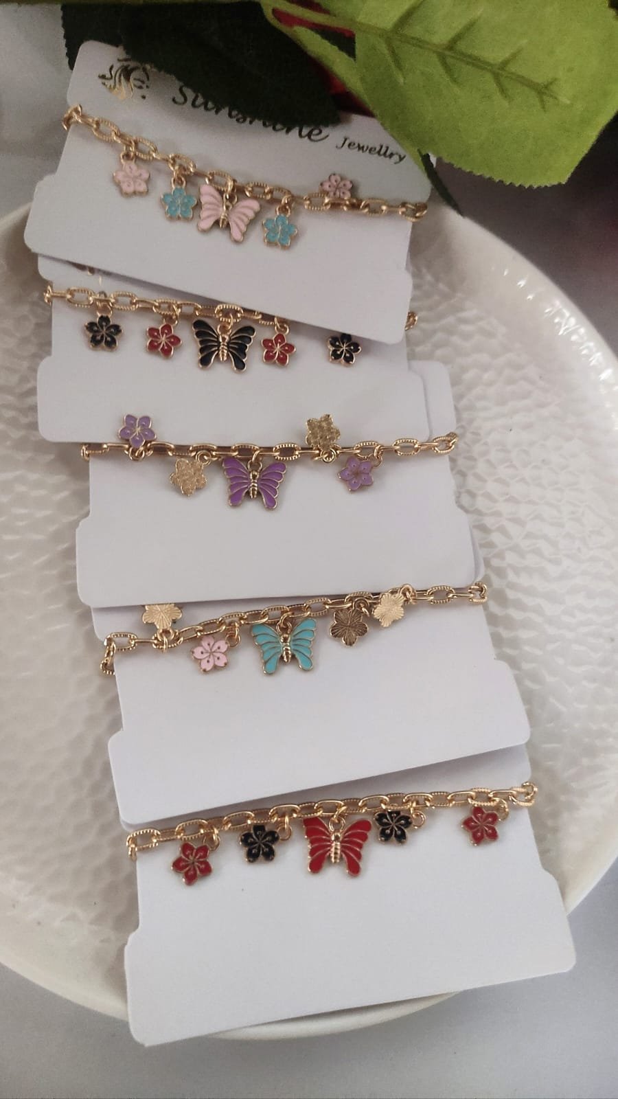 Butterfly Flower Bracelet - Image 7