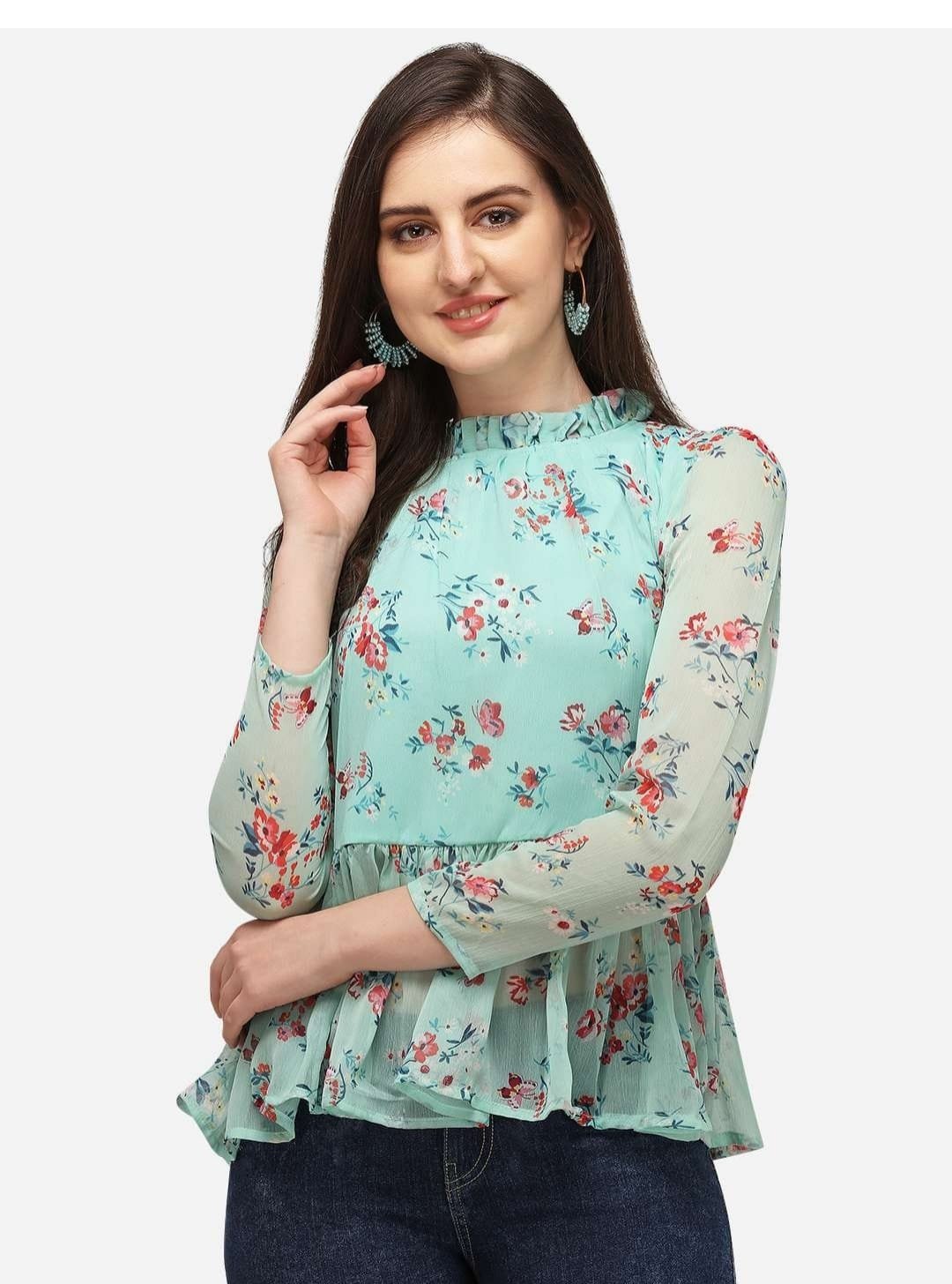 Floral Print Top - Image 2