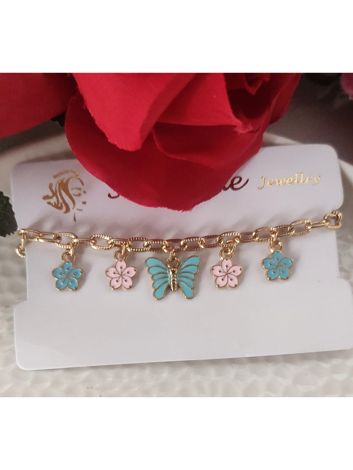 Butterfly Flower Bracelet - Image 8