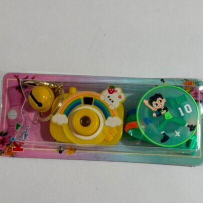 Ben 10 Kids Rakhi Gift Set with Mini Camera Keychain,Light Projector & Adjustable Silicone Wrist Band with LED Light