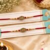 Veera Designer Name Rakhi for Brother with Roli Tikka| Raksha Bandhan Special / Rakhi Pack of 2