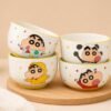 Shinchan Cartoon Printed Ceramic Bowl for Kids & Family – Cute Serving & Eating Bowl