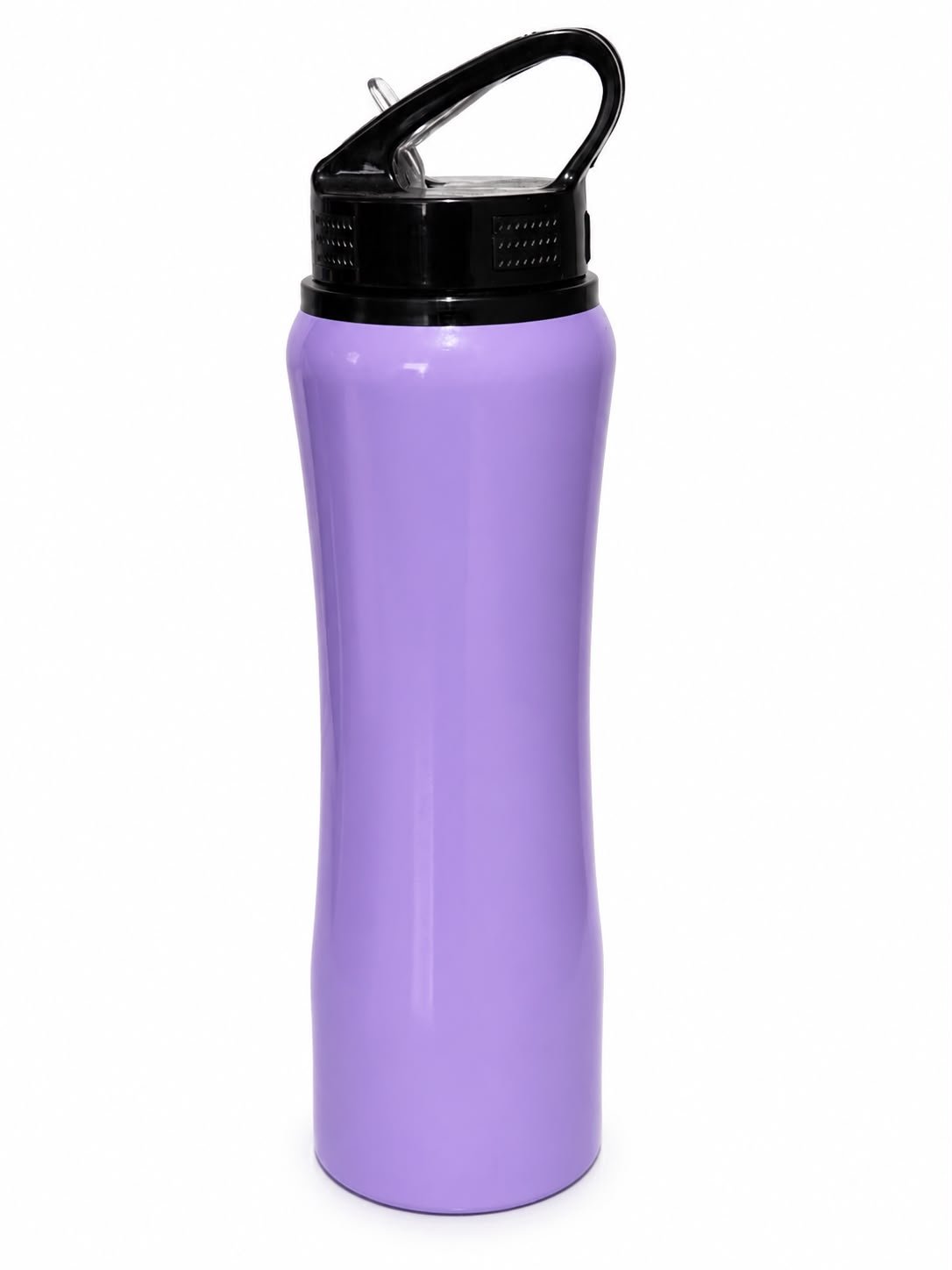 Stainless Steel Insulated Sipper Water Bottle with Flip Straw Lid & Carry Handle, Leakproof Sports Flask, Purple, 750 ml - Image 3