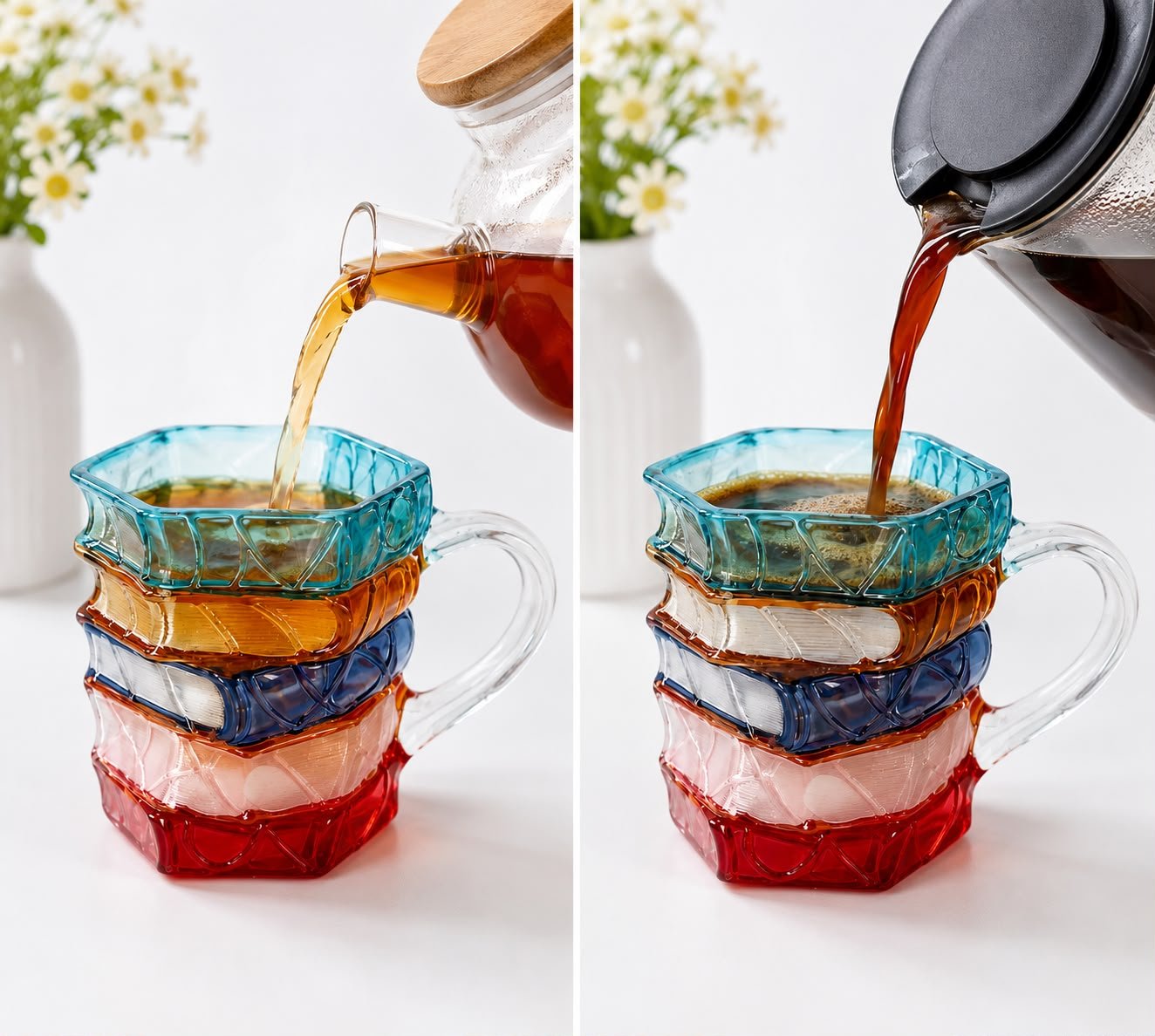 3D Book Glass Mug with Handle – Decorative Tea, Coffee & Juice Cups for Home & Office - Image 3
