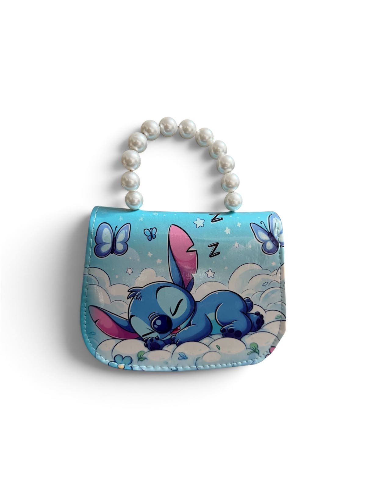 Cute Printed Pearl Handle Mini Handbag for Girls & Kids, Small Fashion Sling Purse with Pearl Handle - Image 7