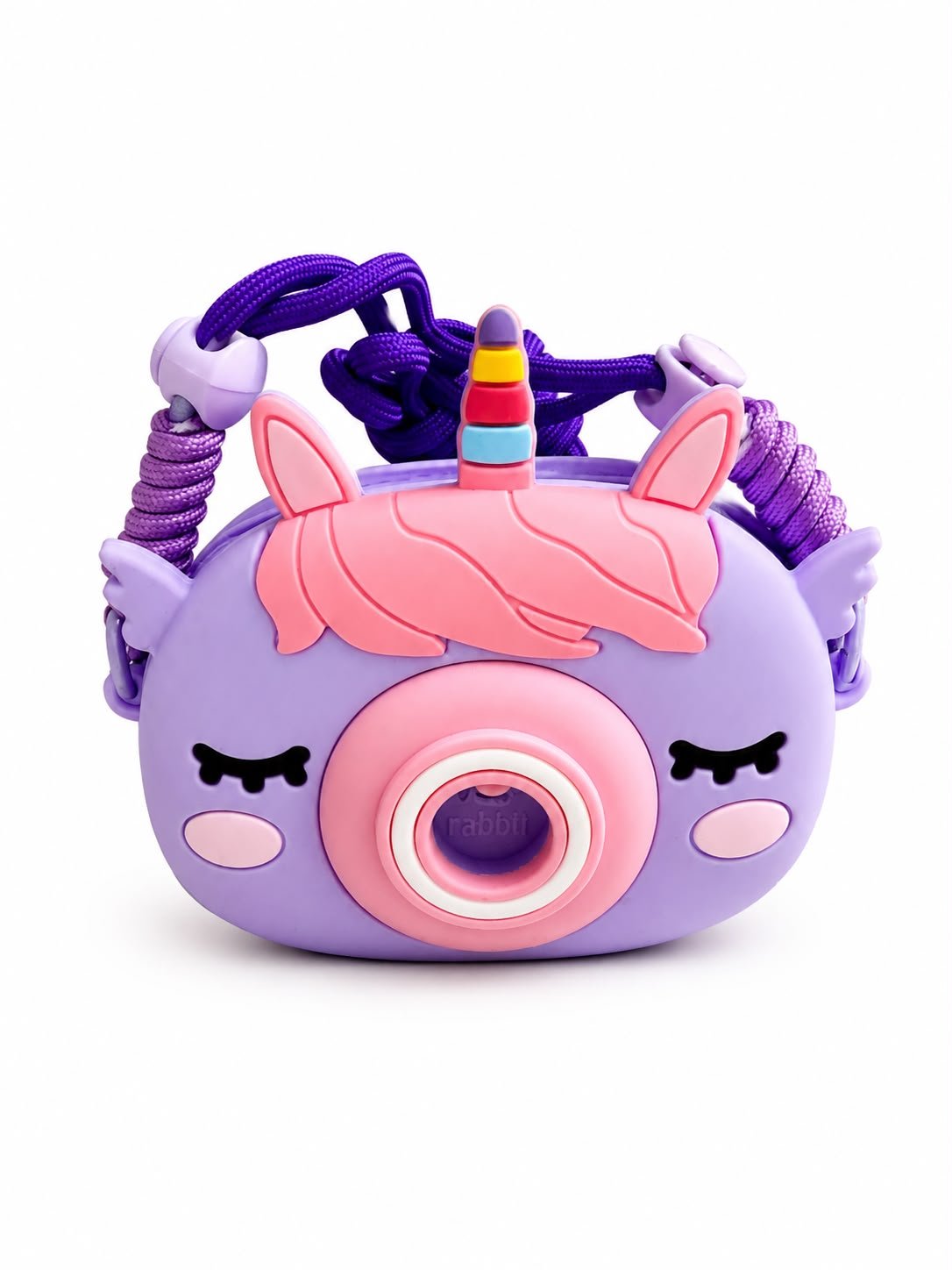 Kids Camera Shape Unicorn Sling Bag for Girls with Hair Comb,Keychain & Mirror included – Cute Cartoon Crossbody Shoulder Bag with Adjustable Rope Strap - Image 6