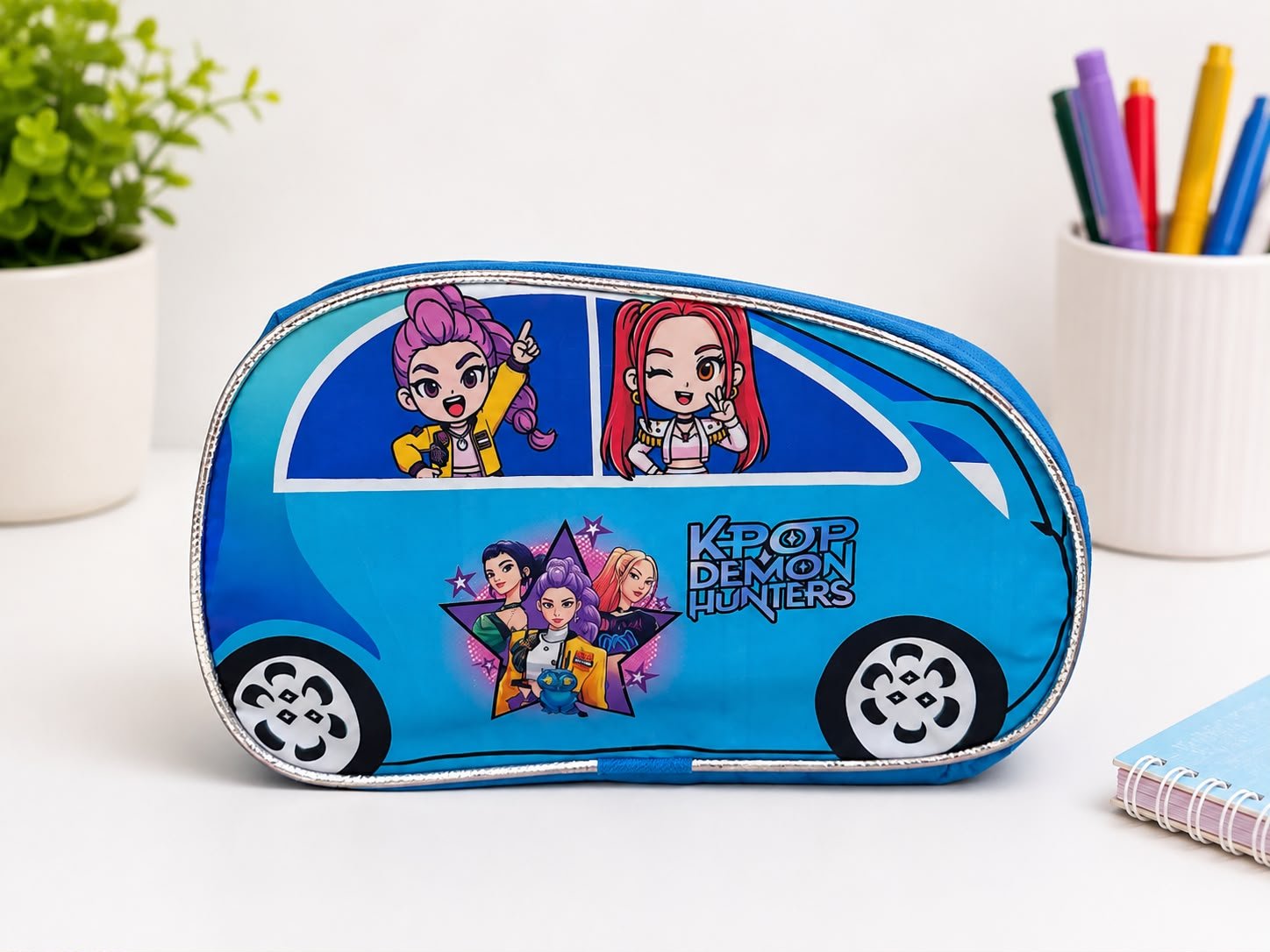 Kids K-Pop Demon Hunters Car-Shaped Bag for Girls & Boys – Zipper Closure - Image 8