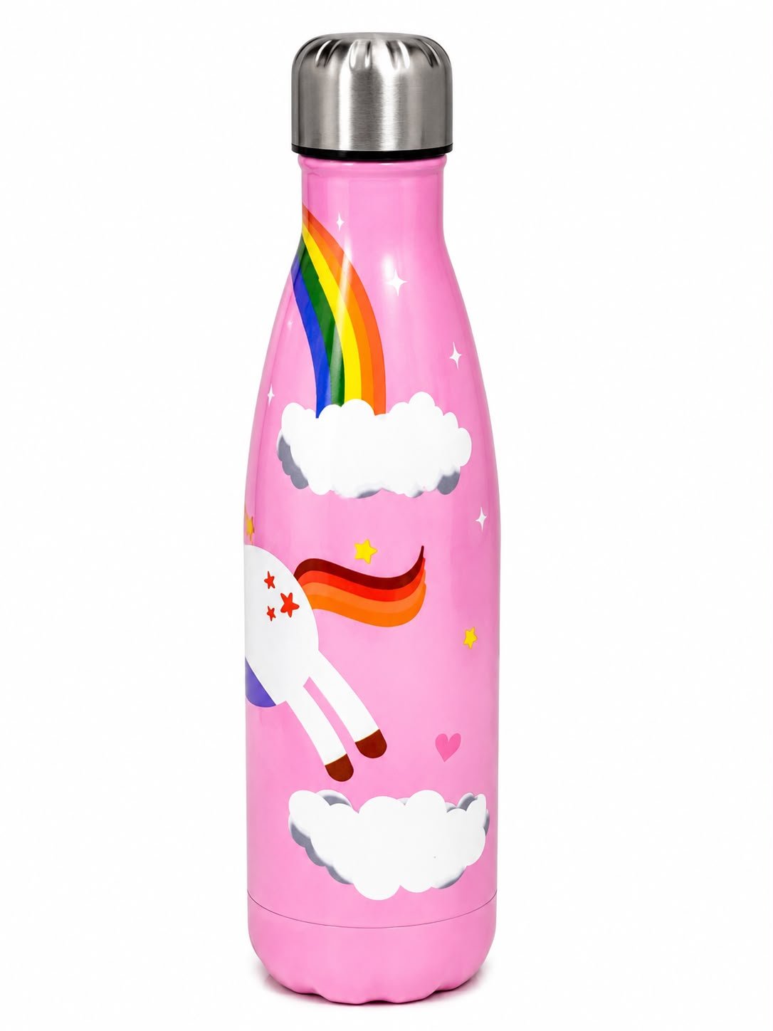 Kids Stainless Steel Vacuum Insulated Water Bottle with Screw Cap, Leakproof Thermal Flask, Unicorn Print, 500 ml - Image 6