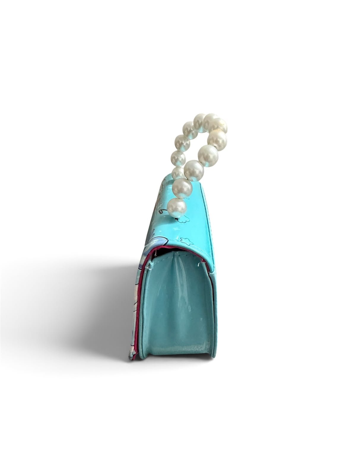 Cute Printed Pearl Handle Mini Handbag for Girls & Kids, Small Fashion Sling Purse with Pearl Handle - Image 10