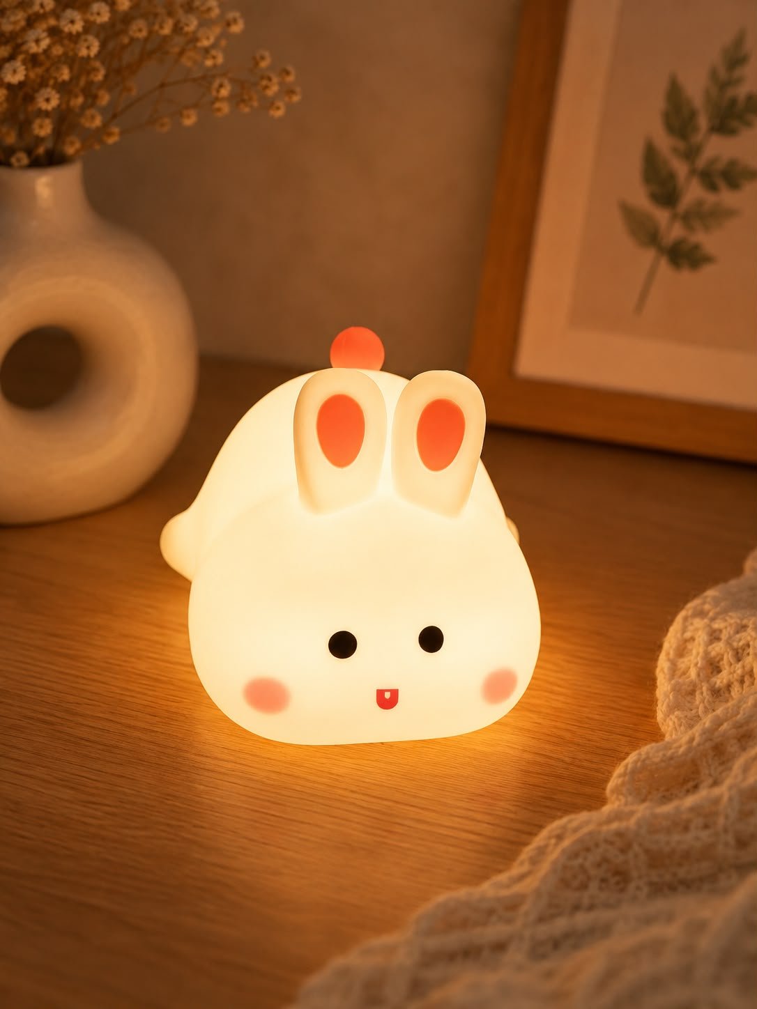 Cute Cartoon LED Light Lamp – Soft Silicone Animal Bedside Lamp & Decorative Table Light - Image 10