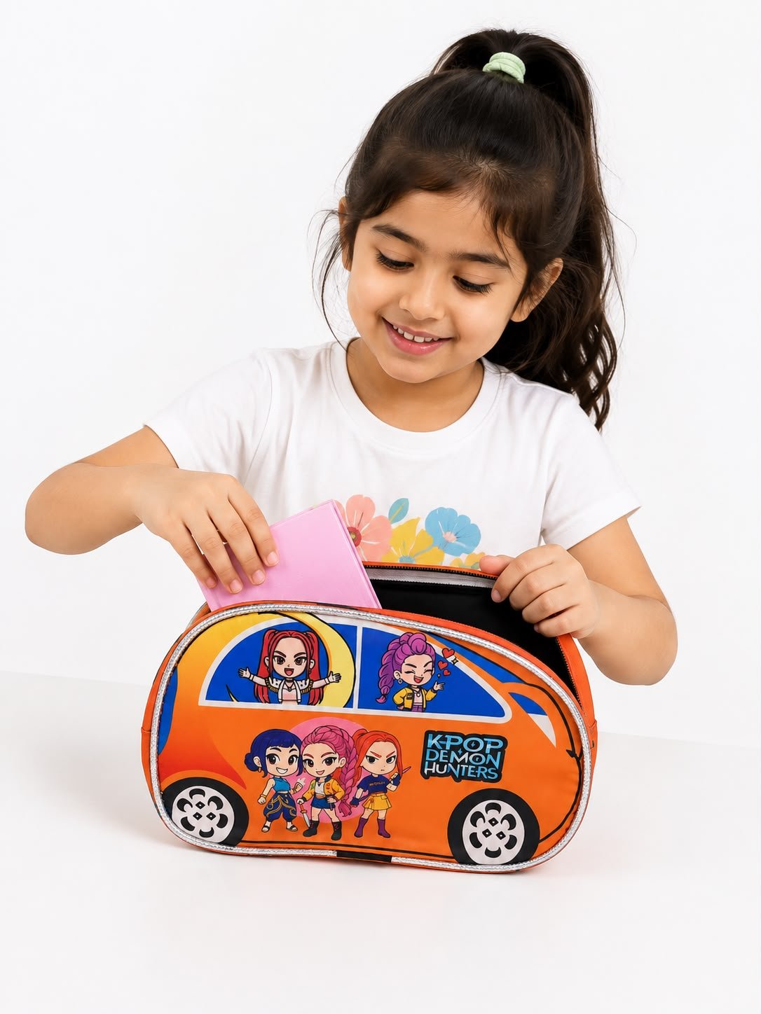 Kids K-Pop Demon Hunters Car-Shaped Bag for Girls & Boys – Zipper Closure - Image 11