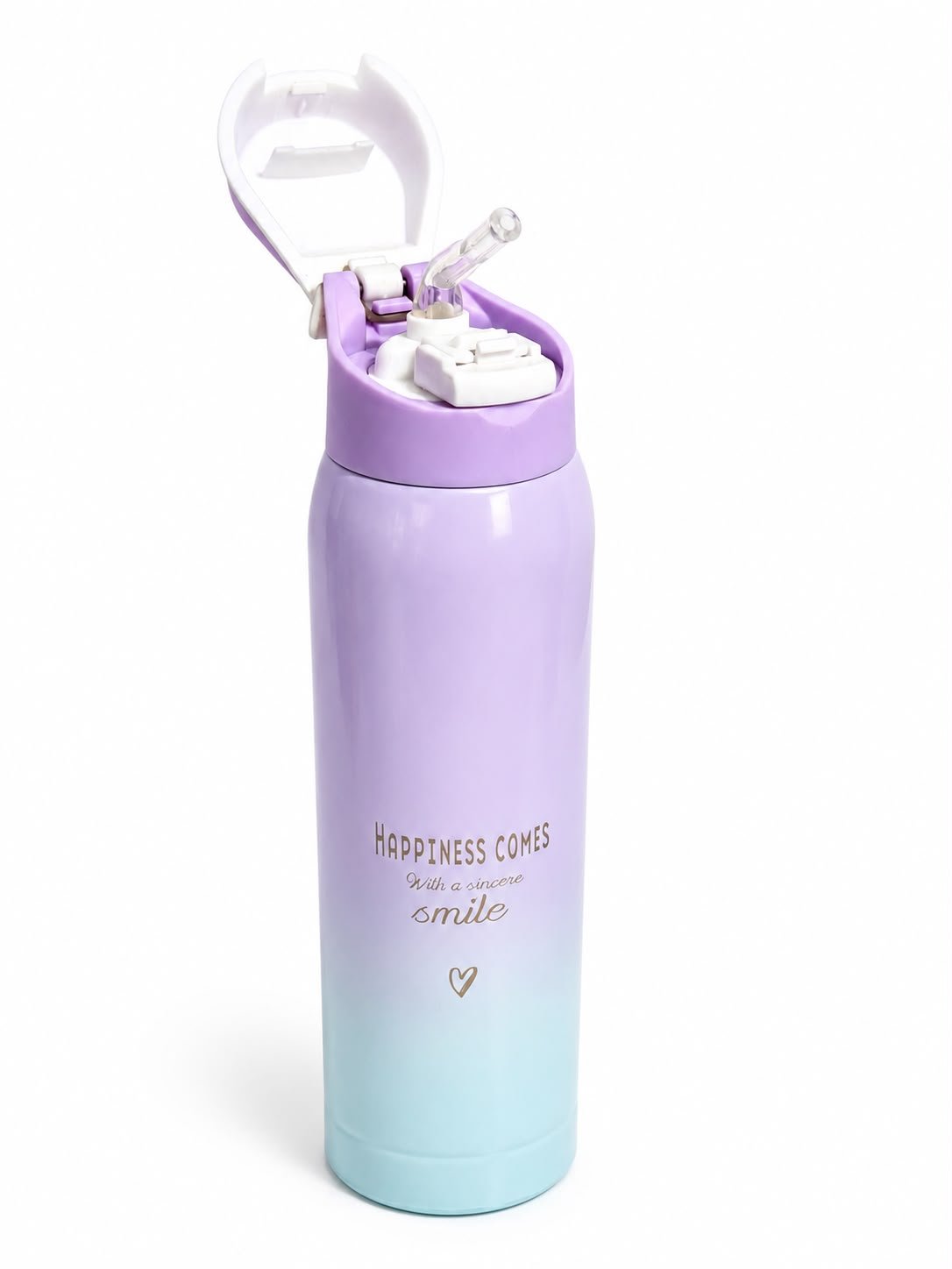 Stainless Steel Sipper Insulated Water Bottle with Leakproof Flip-Top Lid, Double Wall Flask,500 Ml - Image 9