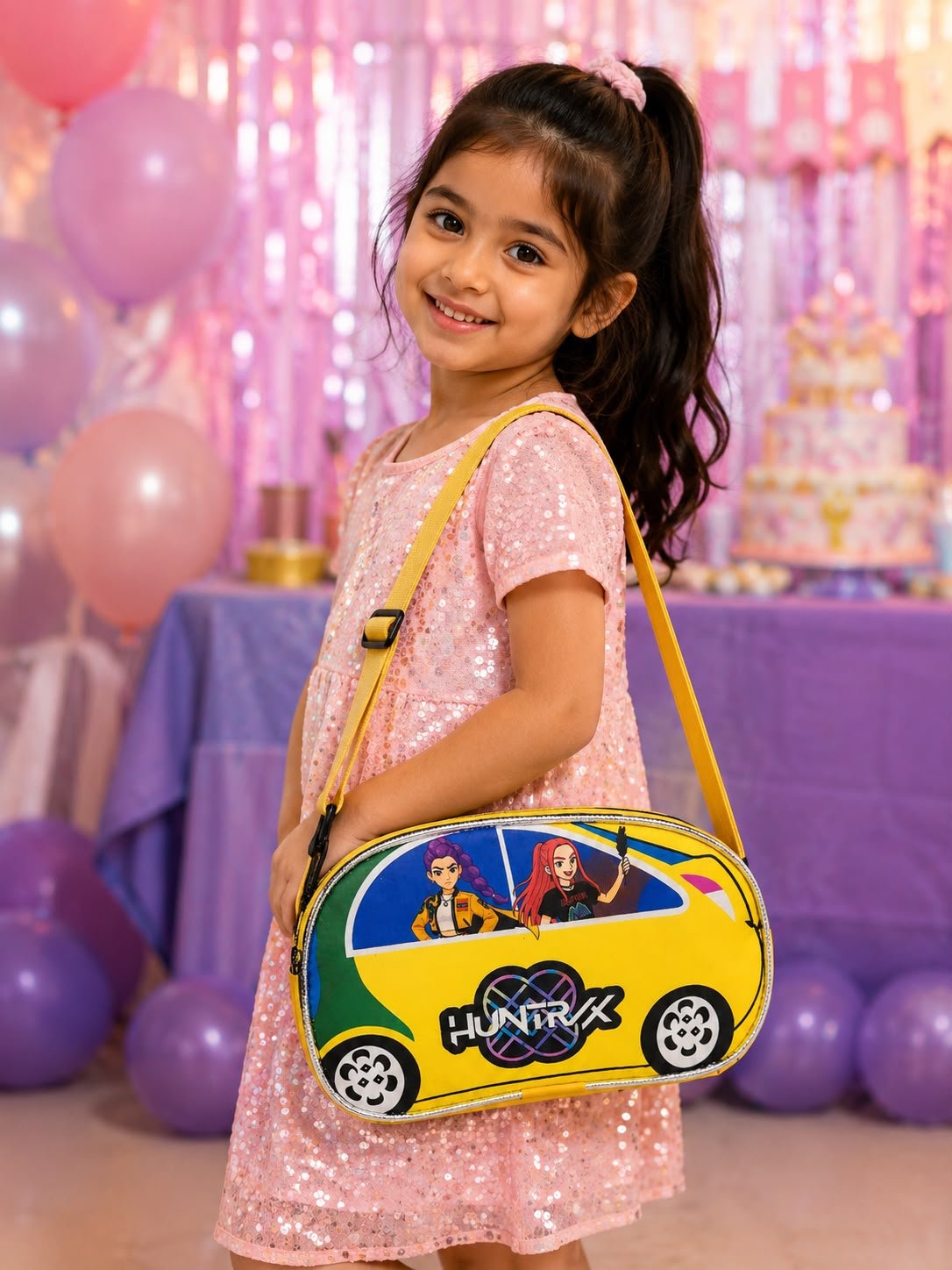 Kids K-Pop Demon Hunters Car-Shaped Bag for Girls & Boys – Zipper Closure - Image 13