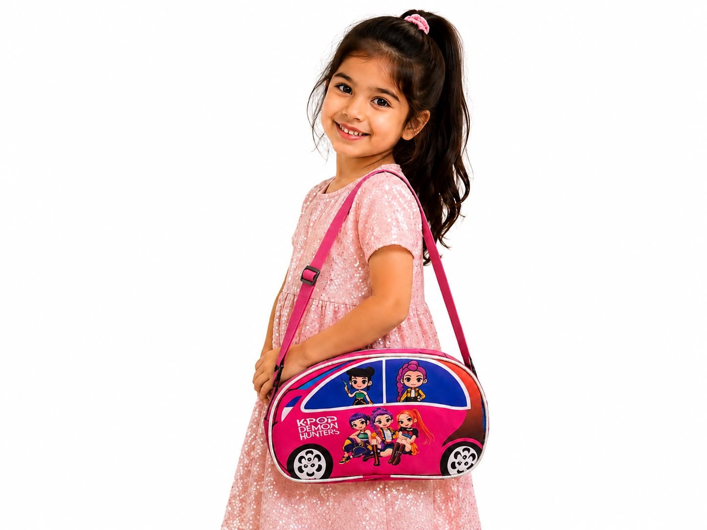 Kids K-Pop Demon Hunters Car-Shaped Bag for Girls & Boys – Zipper Closure - Image 14