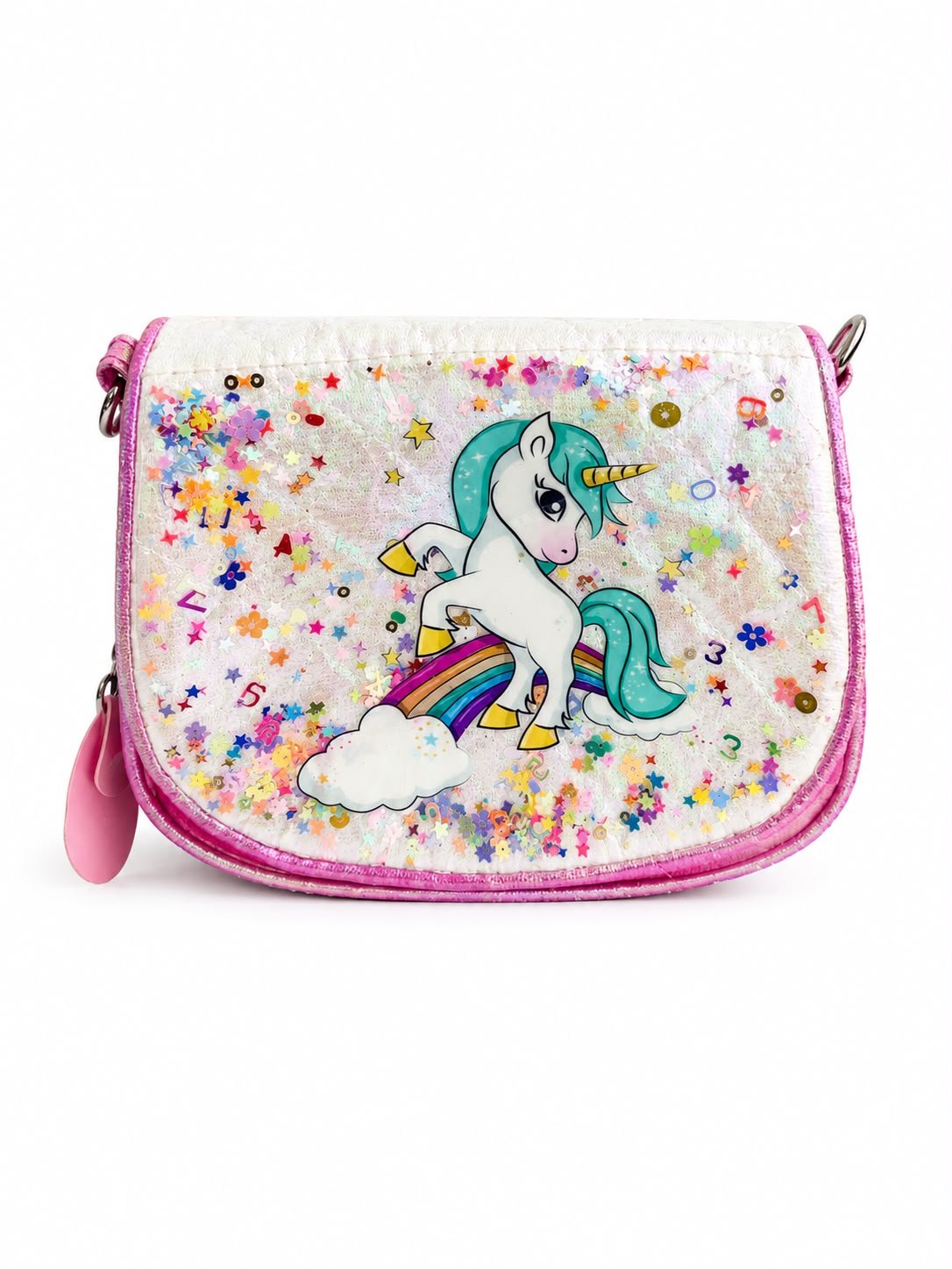 Cute Printed Pearl Handle Mini Handbag for Girls & Kids, Small Fashion Sling Purse with Pearl Handle - Image 21