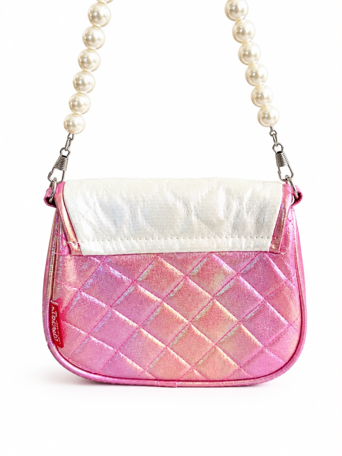 Cute Printed Pearl Handle Mini Handbag for Girls & Kids, Small Fashion Sling Purse with Pearl Handle - Image 25