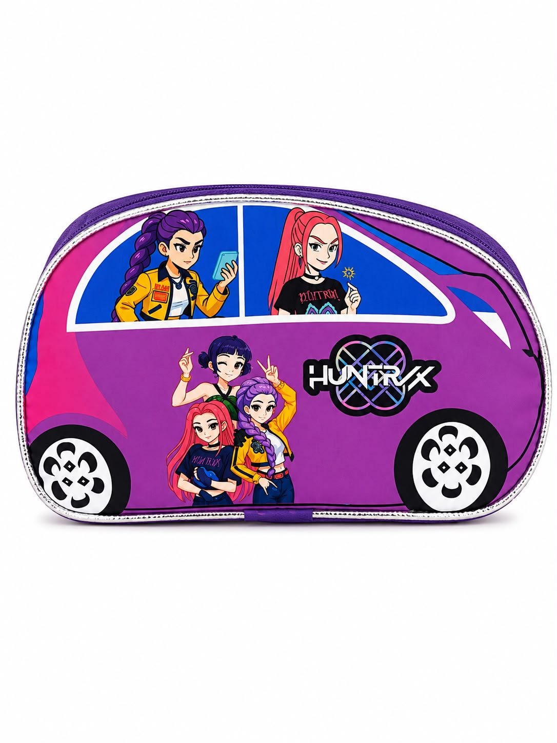 Kids K-Pop Demon Hunters Car-Shaped Bag for Girls & Boys – Zipper Closure - Image 16