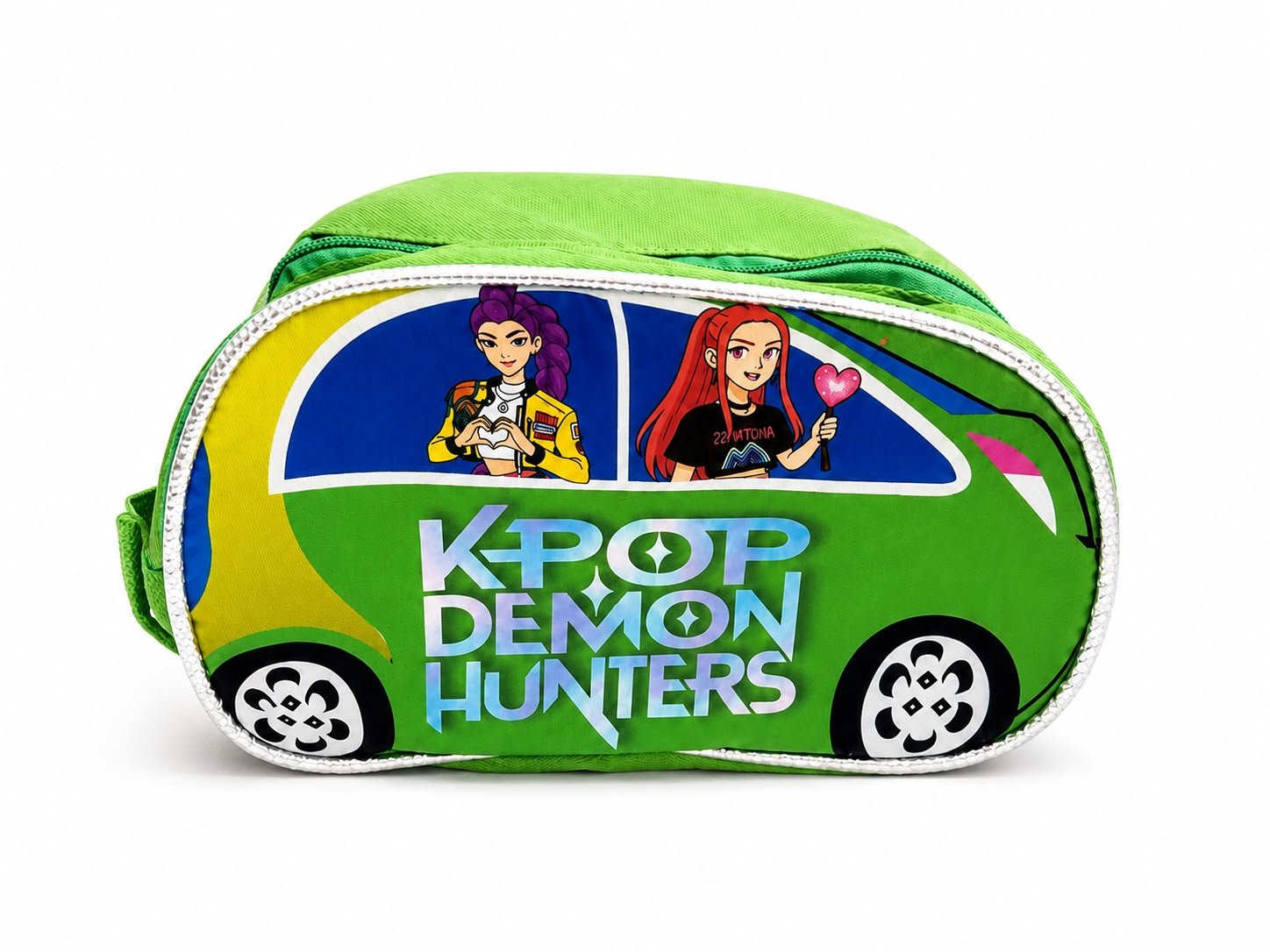 Kids K-Pop Demon Hunters Car-Shaped Bag for Girls & Boys – Zipper Closure - Image 2