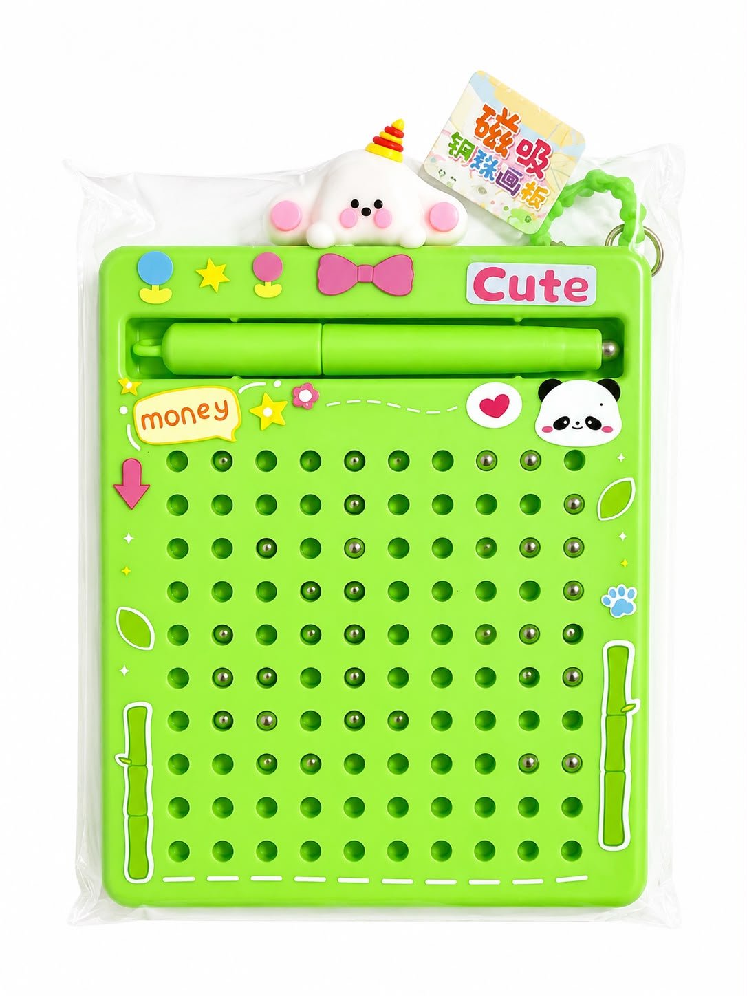 Kids Magnetic Dot Drawing Board with Stylus Pen, Reusable Doodle & Writing Board, Creative Drawing Toy for Children - Image 2