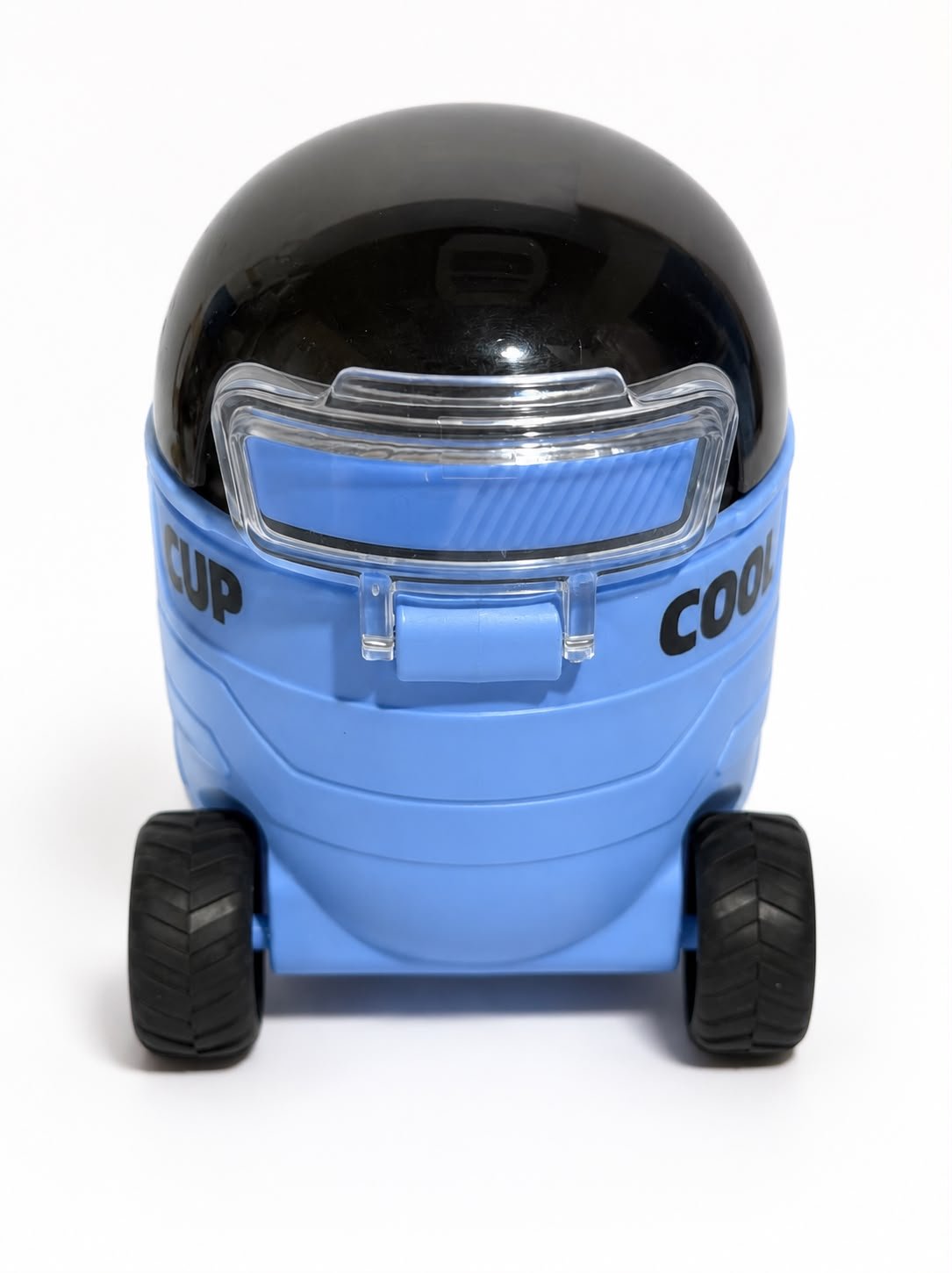 Kids Toy Truck design Sipper Water Bottle with Wheels, Leakproof Flip Straw Lid & Carry Strap for School, Travel & Outdoor Use