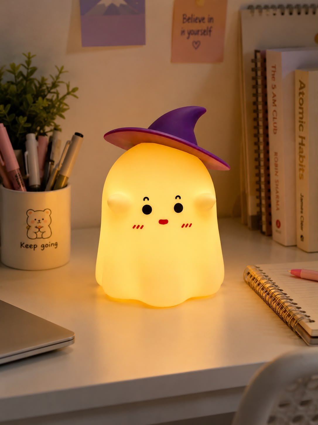 Cute Cartoon LED Light Lamp – Soft Silicone Animal Bedside Lamp & Decorative Table Light - Image 3