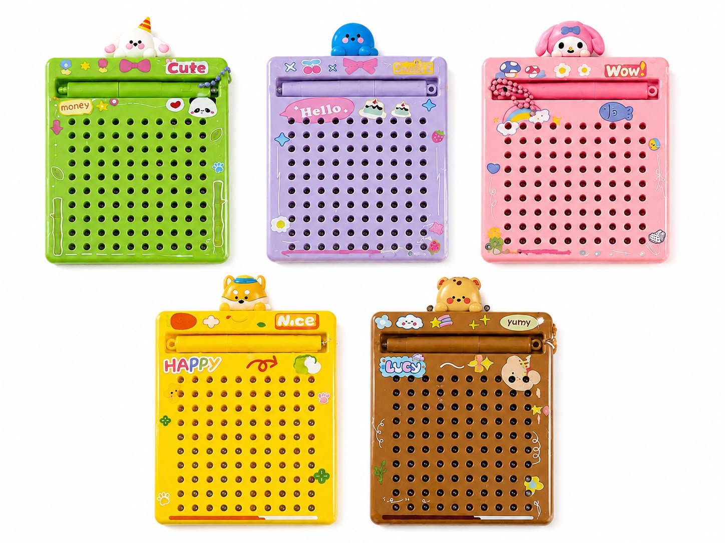 Kids Magnetic Dot Drawing Board with Stylus Pen, Reusable Doodle & Writing Board, Creative Drawing Toy for Children - Image 3