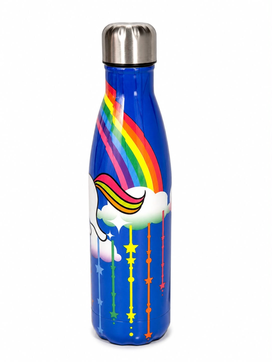 Kids Stainless Steel Vacuum Insulated Water Bottle with Screw Cap, Leakproof Thermal Flask, Unicorn Print, 500 ml - Image 2